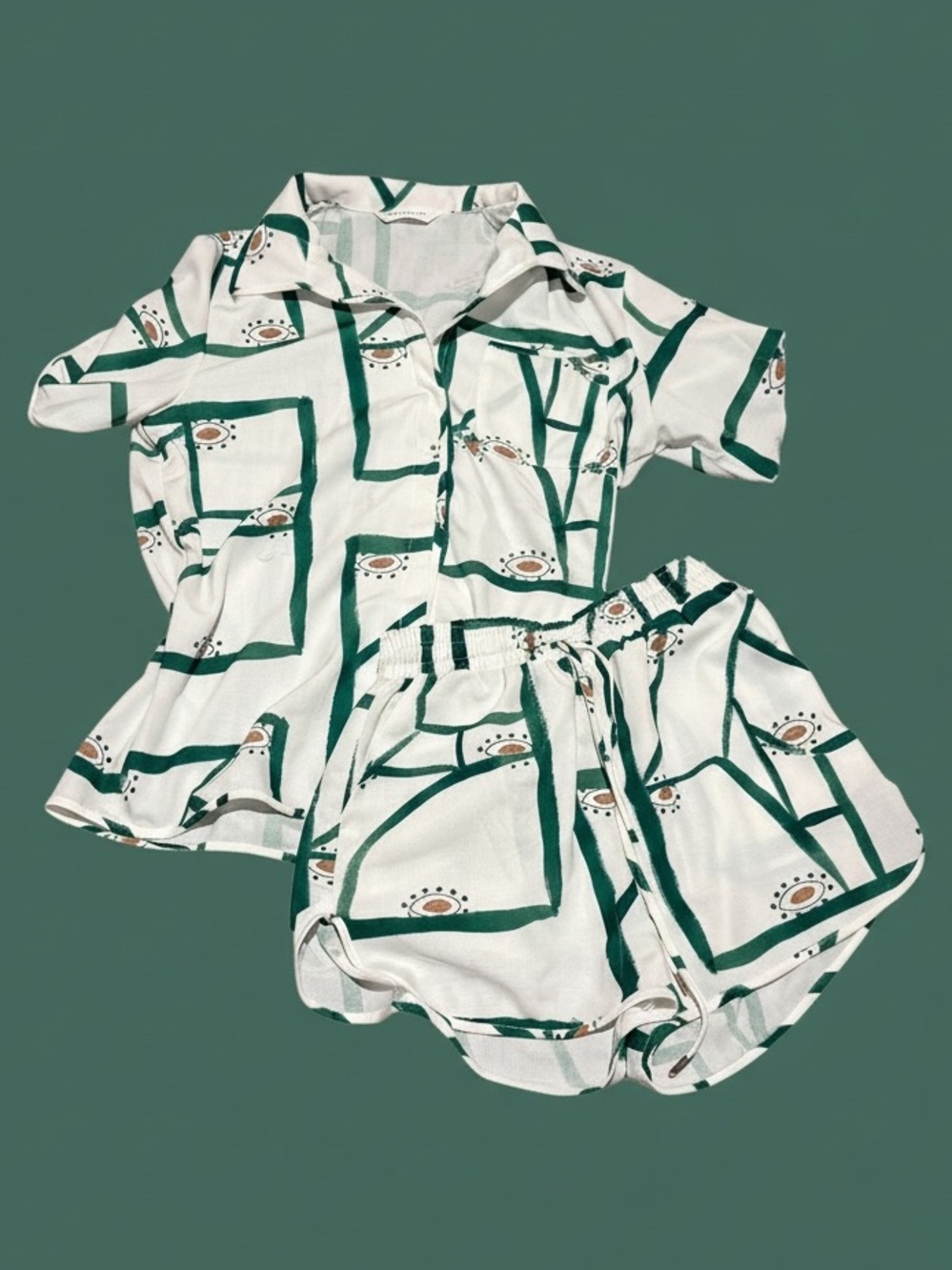 Commense luxury shorts and top set